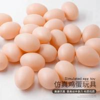 10 Pcs Huevo Artificial De Plástico Para Aves De Corral Simulación De Ponedora De Pollo Para Incubación Y Cría De Pato Ganso - details 2
