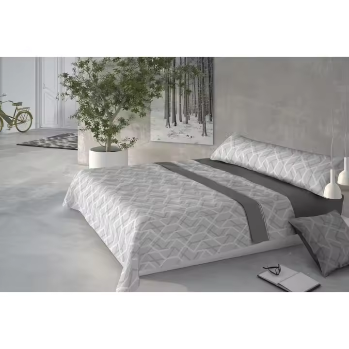 Juego de Sábanas Pierre Cardin CORALINA AINA Gris Cama de 150 - 1