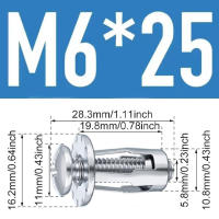 30pcs Tornillos De Flor M4M5M6 Con Tornillos De Jack Y Plomadas De Expansión Para Abrazaderas De Cortina Y Clavos De Rosca - details 11