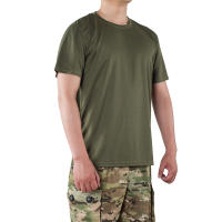 Camiseta Táctica Para Hombre MEGER Quick Dry Camiseta De Gimnasio Con Cuello Redondo Manga Corta Talla Grande Hasta 4XL Casual - details 9