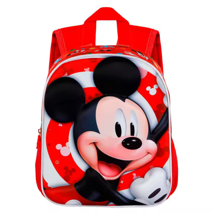 Mochila 3D Twirl Mickey Disney 31cm. Mochila ergonómica con amplio espacio. Diseño resistente y versátil para llevar tus pertenencias con estilo. - 1