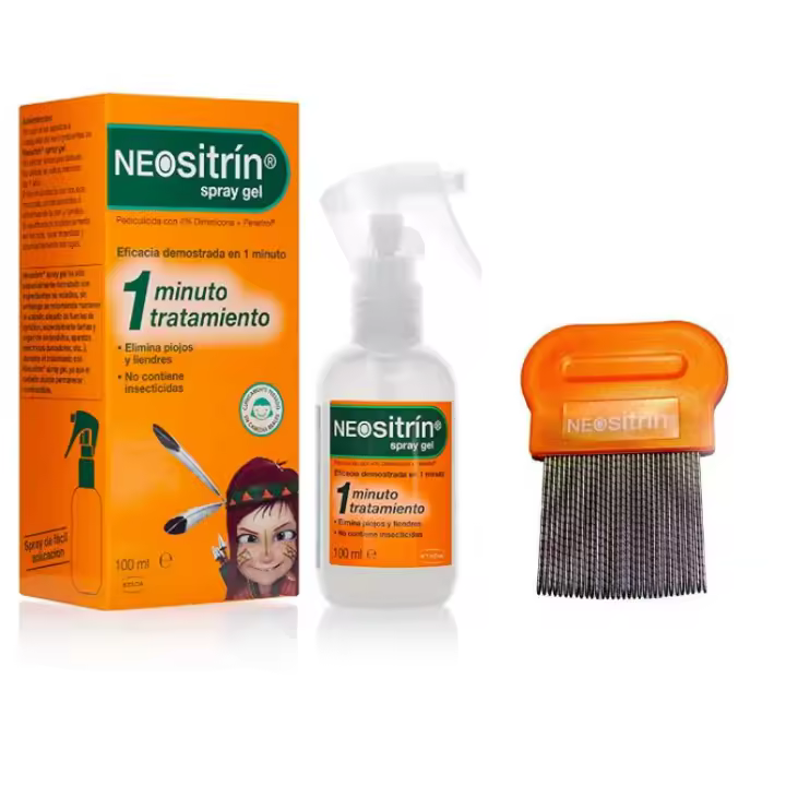 NEOSITRÍN Antipiojos Spray gel 100ml + lendrera - 1