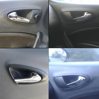 Manija De Puerta Interior Delantera Izquierda Y Derecha Para Coche Auto Compatible Con Seat Ibiza 6J 2010-2022 ABS Negra Accesorios De Coche - details 1