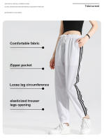 Pantalones De Sudor Primavera Verano Para Hombres Y Mujeres Con Bolsillos Cierre Elástico Pantalones Casuales De Fitness Y Running - details 4