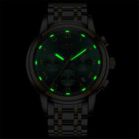 Reloj De Hombre LIGE 2024 Chronógrafo Deportivo De Lujo Marca Relojes De Cuarzo Acero Inoxidable Impermeable Con Manos Luminosas Y Calendario Completo - details 5