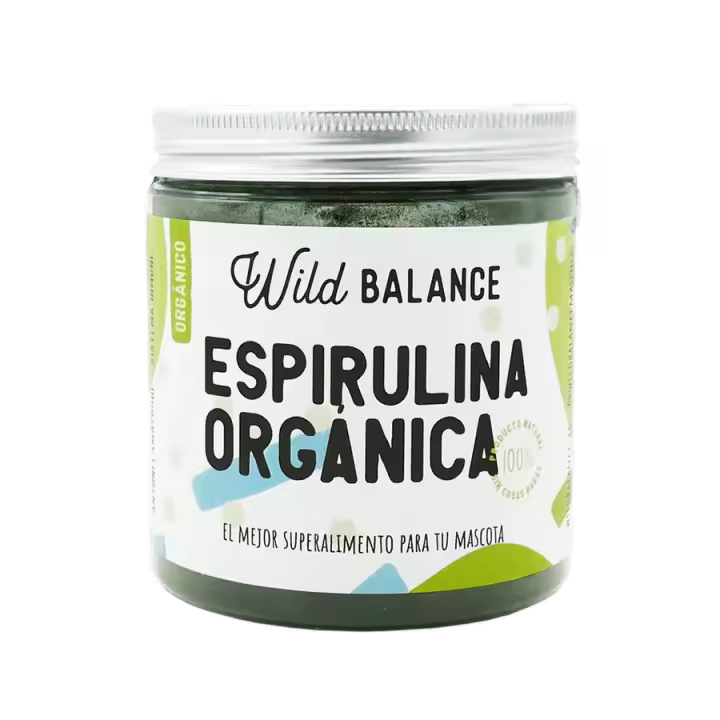 Wild Balance – Espirulina Orgánica 100 g - Suplemento Natural para Perros y Gatos - Refuerza Inmunidad, Energía y Salud Gastrointestinal - 1