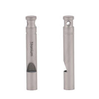 Silbato De Ultraligero De Titanio Con Cordón Para Supervivencia En Exteriores Camping Senderismo Exploración - details 4