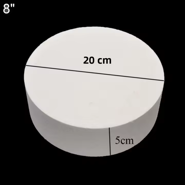 Modelo De Cumpleaños DIY De Poliestireno Ecológico Para Práctica De Pasteles Accesorios De Cocina 4/6/8 Pulgadas Molde Redondo - 1