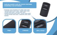 Banner - Carcasa mando llave del coche 2 botones compatible con Mitsubishi Negro