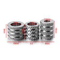 Lote De 20 Piezas De Cuentas De Espaciador De Acero Inoxidable Con Agujero Grande Para Hacer Pulseras Joyería DIY Accesorios Charms De 3.5/5/6mm - details 0