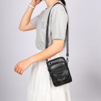Bolso De Hombro Para Mujer En PU Genuino Moda Y Versatilidad Regalo Ideal Para Chicas Y Adultas Mayores Con Cierre De Cremallera Y Bolsillo Interior - details 6