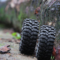 RS 4PCS Neumáticos De Goma Para RC Crawler 1:10 TRX4 Axial SCX10 II 90046 Gen8 Redcat 118*45mm 1.9" Mud Grappler Rojos - details 12