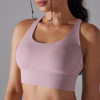 Sujetador Deportivo Para Mujer Alta Soporte Impacto Yoga Running Quick Dry Top Deporte Gimnasio Padded Bralette Sexy - details 14