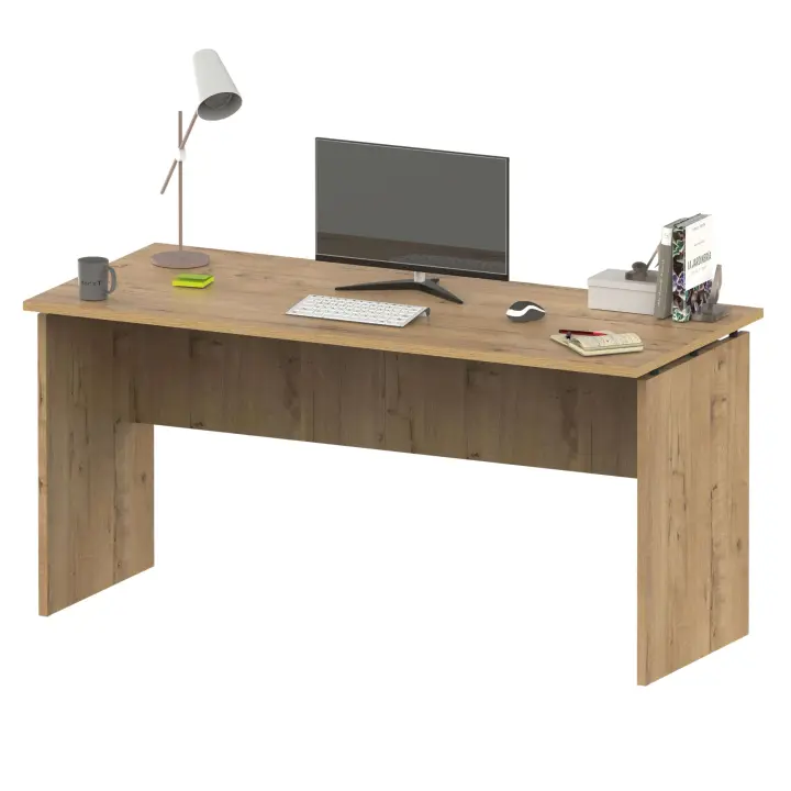 Mesa Escritorio Rivoli Moderno Color Roble Gold 155cm - 1