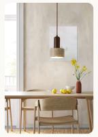 Lámpara Colgante De Piedra Amarilla Para Restaurante Decoración De Mesa De Comedor Y Barra De Isla Moderno Estilo Wabi Sabi - details 7
