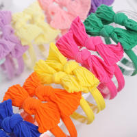 10Pcs/set Cinturones De Cabello Para Mujeres Y Niñas Con Lazo Colorido 4CM Elásticos Accesorios De Cabello Fashion Para Niñas Regalo - details 9