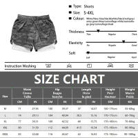 Shorts De Fitness Para Hombre Moda Transpirable 2 En 1 Doble Capa Secado Rápido Gimnasio Correr Ejercicio Deportivo Shorts Ajustados - details 0