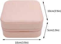 Mini Organizador De Viajes para joyas, organizador pequeño y portátil, Caja de almacenamiento de exhibición portátil para anillos, pendientes, Collares, Regalos - details 2