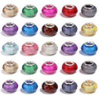 Lote De 20 Piezas De Cuentas De Resina Facetadas 14mm Con Agujero Grande Para Joyería DIY Pulseras Collares Encantos Accesorios - details 3