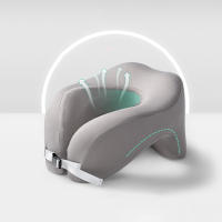 Almohada De Viaje En Forma De U De Memoria Puro Soporte Cervical Para Sueño En Avión Oficina Siesta Almohadas De Cuello - details 2