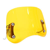 Parabrisas De Moped Universal Antigolpes Para Motocicleta Y Scooter En Colores Transparente/ Negro/ Amarillo Deflector De Viento - details 3