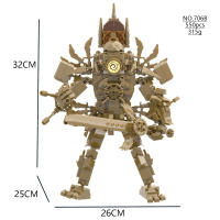 Juguete De Construcción Skibidi Toilet Bloque De Oro Modelo De Hombre Del Reloj Titan Monitor De Batalla Mejorado Puzzle De Artesanía Para Niños - details 7