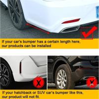 Accesorios De Modificación De Parachoques Trasero Universal Para Coche Con Spoiler Y Labios Frontales Y Traseros - details 3