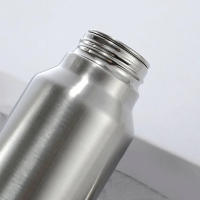 Botella Deportiva De Acero Ixidable 1000ml Roja Reutilizable Para Adultos Botella De Agua Metal Para Camping Deportes Y Gimnasio - details 2