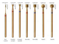 HYTOOS 5Pcs/Set Bits De Uñas De Titanio Con Corte De Diamante Herramienta Profesional Para Limpiar Cutículas Y Eliminar Piel Muerta - details 2