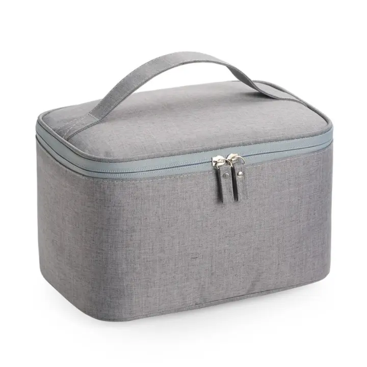 Nueva Bolsa De Maquillaje Grande Para Viajes Resistente Al Agua Y Almacenamiento Para Hombres Y Mujeres Estilo Casual Cierre De Cremallera - 1