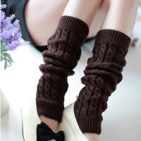 Calentadores De Piernas Para Mujer Sweet Girl Cubren Hasta La Rodilla Tejidos En Acrílico Color Sólido Para Otoño E Invierno - details 8