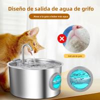 Fuente De Agua Para Mascotas De 3.2L En Acero Inoxidable Con Enchufe USB Y Filtro Automático Ultra Silencioso Para Gatos Y Perros - details 0