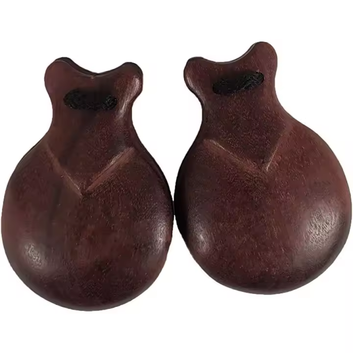 Castañuela infantil madera pulida caoba imitación palosanto nº 4 . Triana - 1