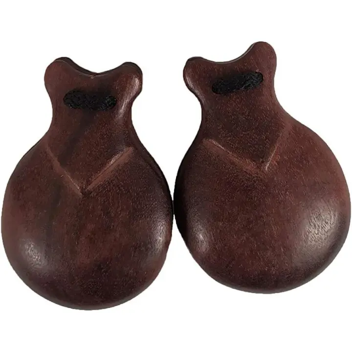 Castañuela infantil madera pulida caoba imitación palosanto nº 4 . Triana - 1