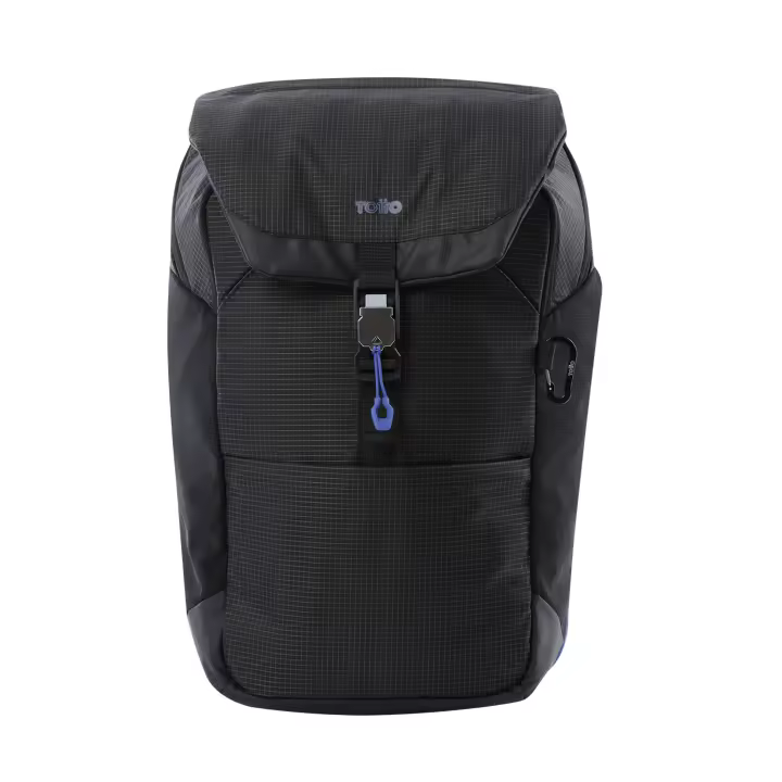 Totto Mochila ejecutiva  Dual  PC 16  Negro -Material: poliester -Dimensiones: 29 x 48 x 16 cm - 1