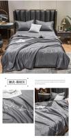 Sábana De Seda Lavada 100% Para Verano Con Bordado Suave Y Frío Almohadilla De Cama Seda Suave Y Fría Para Uso Doméstico Y Hotel - details 7