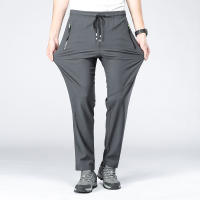 Pantalones Deportivos De Verano Para Hombres Y Mujeres Pantalones De Senderismo Al Aire Libre Secado Rápido Pantalones De Gimnasio Y Fitness Pantalones De Correr Talla M Media Estilo Recto Color Negro Verde Gris Oscuro - details 9