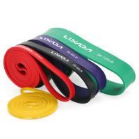 Lixada Set De 5 Bandas De Resistencia Para Ejercicio De Poder Y Estiramiento Con Bolsa De Transporte Adecuado Para Entrenamiento De Muslos Brazos Cintura Y Abdomen - details 13