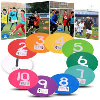 Discos De Logotipo Planos Para Entrenamiento De Agilidad De Fútbol 30cm Marcadores De Obstáculos De Sociedad Deportiva Material TPE - details 1