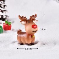 Decoración De Navidad Para El Hogar Figura De Resina De Cisne Reindeer Sleigh Micro Paisaje De Navidad Adornos De Escritorio - details 10