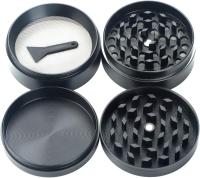 Molinillo de hierbas de Metal de 4 Piezas 2,2 "Pocket Grinder Spice Mini Crusher Mill con Polen Catcher y Tapa Magnética - details 0