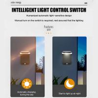 Lámpara De Pared Solar LED Plegable 120° Impermeable Con Sensor De Movimiento 3 Modos Luces De Calle Para Jardín Decoración - details 12