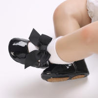 Zapatos De Princesa Para Bebé Niña En Lace Blanca Mocasines Con Lazo Y Borde Antideslizante De Goma Primera Calzado Para Caminar - details 153
