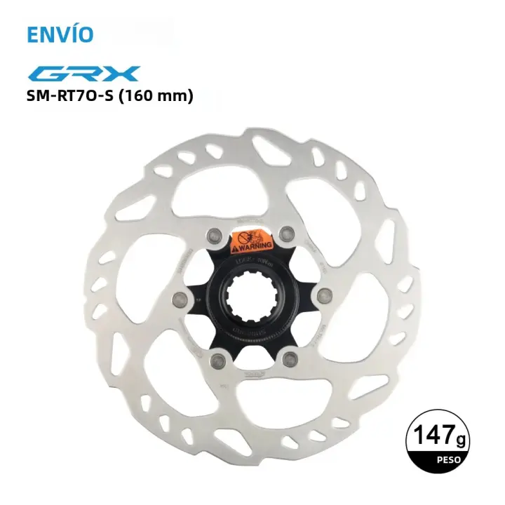 Freno De Disco Shimano Center Lock SM-RT70 160mm Para Bicicleta De Carretera Y MTB Ice Technologies Rotors Serie Record SLX M7000 - 1