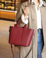 Bolso De Hombro Para Mujer De Cuero Genuino Lujo Diseñador Nueva Moda Tote Gran Capacidad Bolso Cruzado Común - details 18