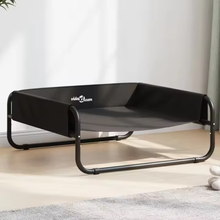 Cama Elevada para Perros Canvas Oxford y Maple gris anthracita - 1