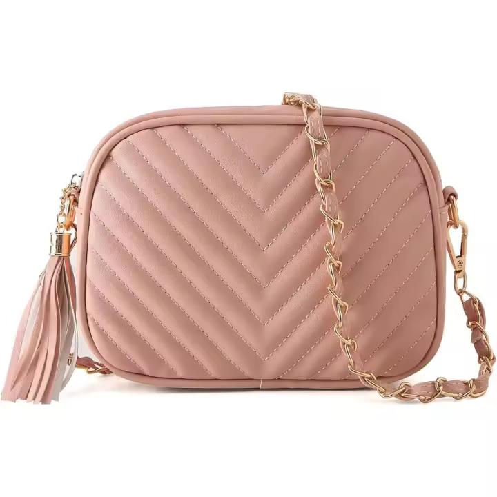 Bolso bandolera pequeño y Moderno para Mujer (Pink) - 1