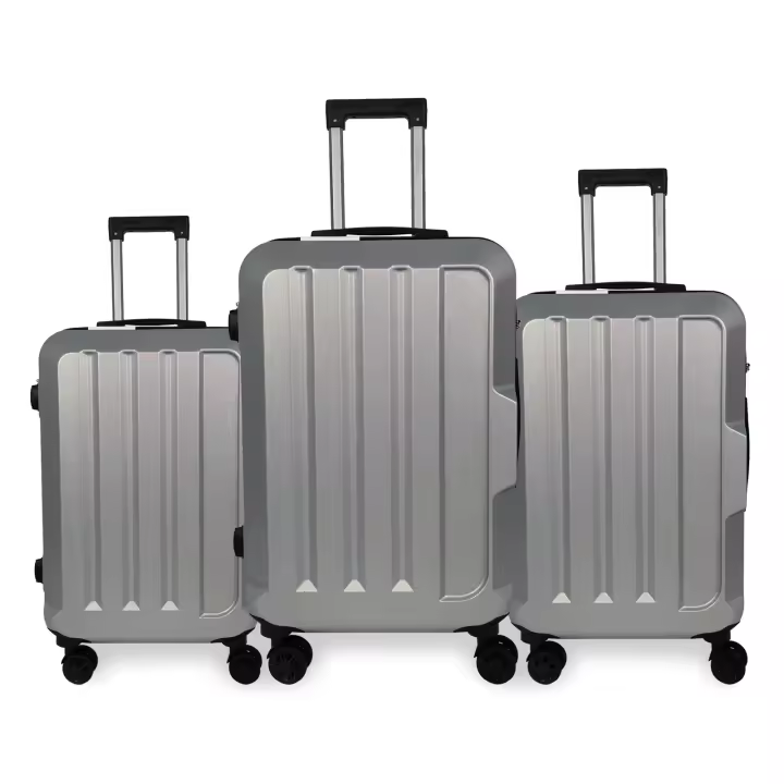 S7 STAR LG61377-LG61409 Maleta ABS Juego 3pcs de Viaje, Cabina Rígida de Moda con 4 Ruedas Giratorias 360º Extraíbles, Trolley Set Equipaje Resistente Color Puro 20+24+28in, Maleta Trolley Ligero Duradero - 1