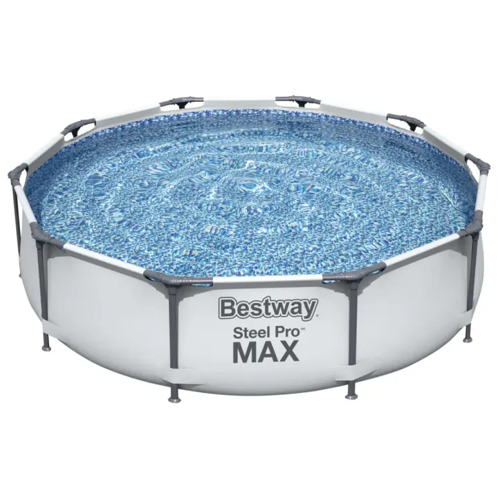 VidaXL Piscina desmontable Steel Pro Max Bestway 4678L blanco Ø305x76 cm - 1
