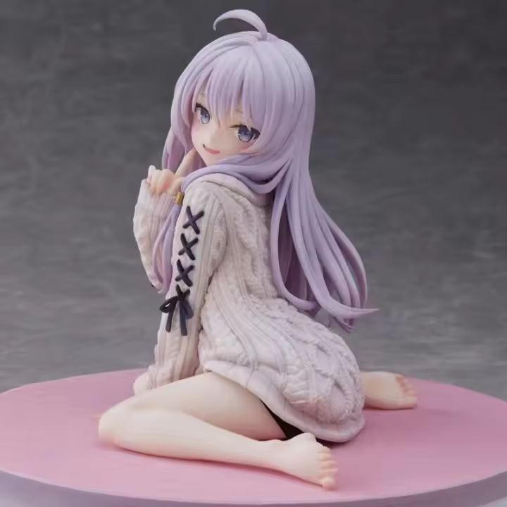 Figura De Acción Anime 15cm Elaina Viaje Muñeca De Suéter Modelo GK Decoración De Habitación Regalo Para Amigo Juguetes - 1